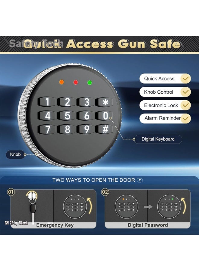 سيفتي تيك خزنة منزلية سمارت سيف GN 25 IQ - قفل ذكي يوفر حماية فائقةمن الماركة العالمية Safety Tech - Image 5